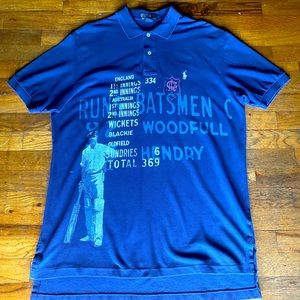 Polo Ralph Lauren England Runs Batsmen Cricket Polo Knit *RARE* Large